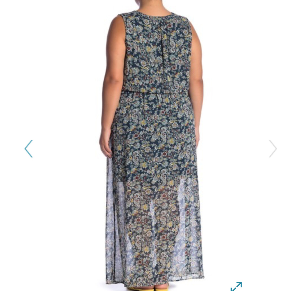 DR2 by Daniel Rainn Sleeveless Teal Maxi Dress - Picture 2 of 8